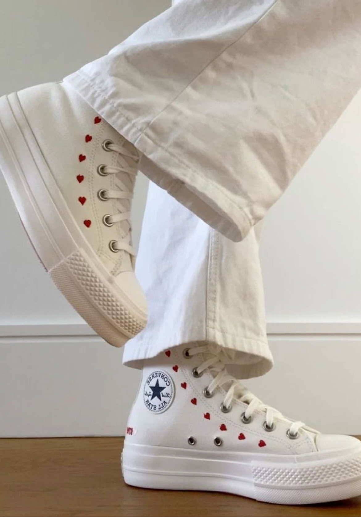 Tennis with hearts