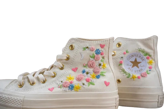 Tenis bordados de colores 🍬