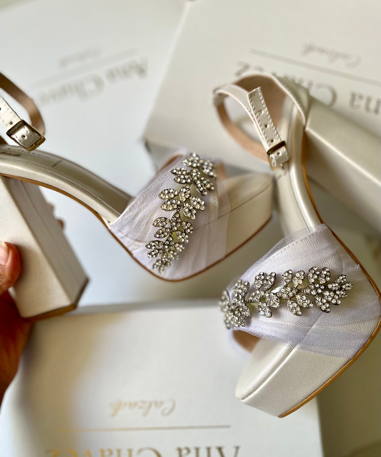 Zapatilla de novia Nefertari