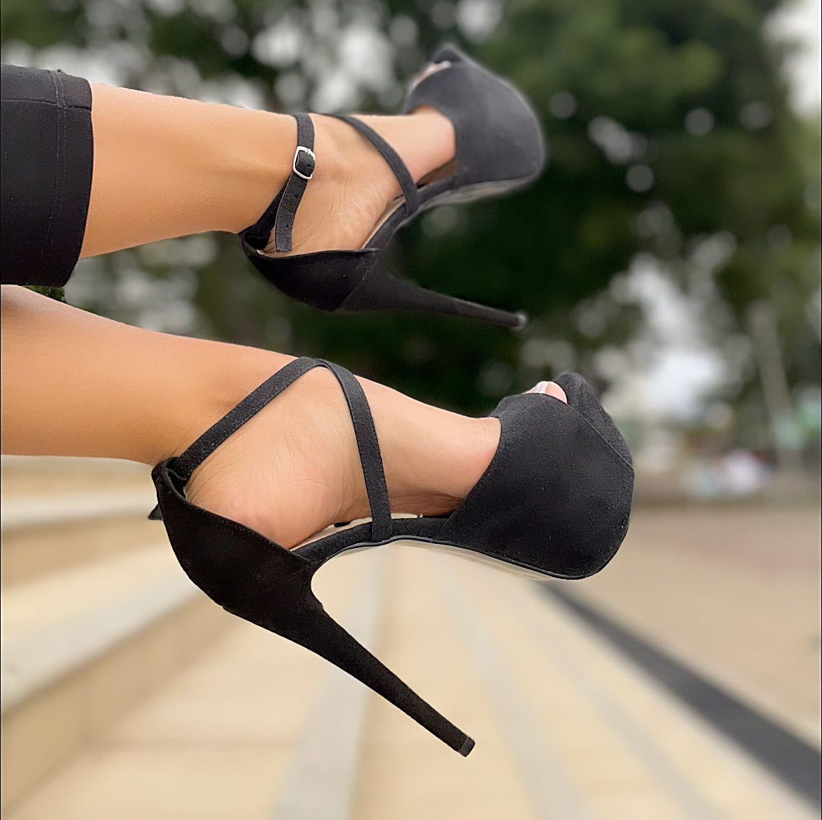 Zapatilla tacón alto con plataforma