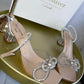 Vivian silver bow sandal