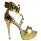 Nathalie cross bracelet stiletto sandal