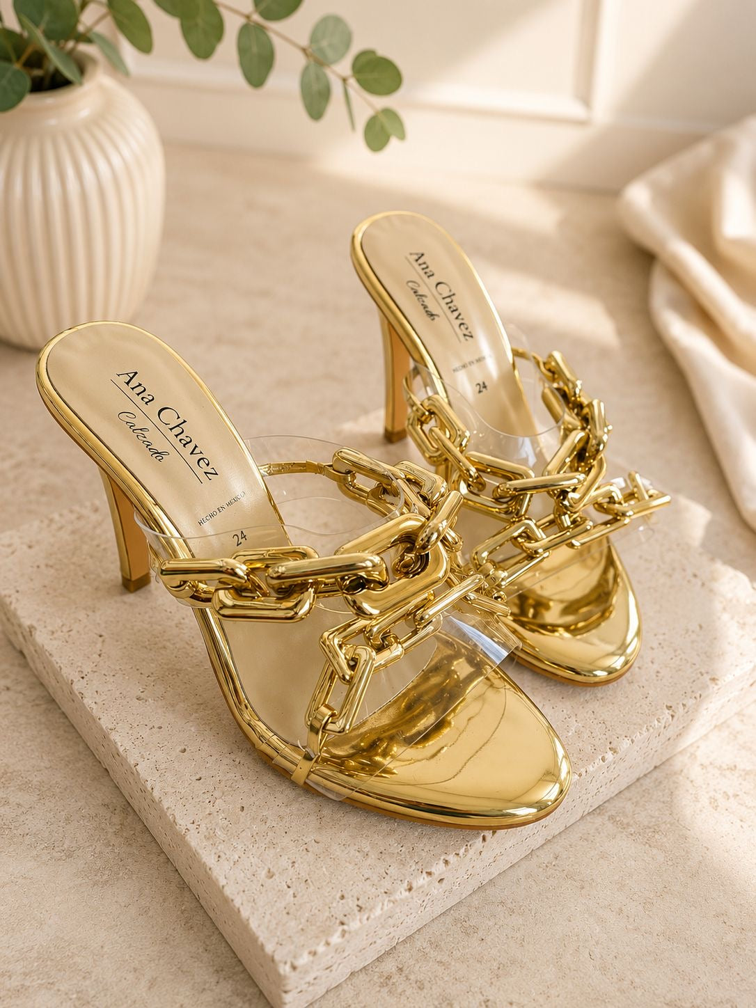 Sandalia Grecia con cadena talla 24