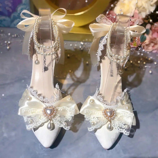 Princess slipper with pearls