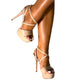 Platform stiletto heel sandal for modeling