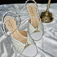 Charlotte sandal with pearls