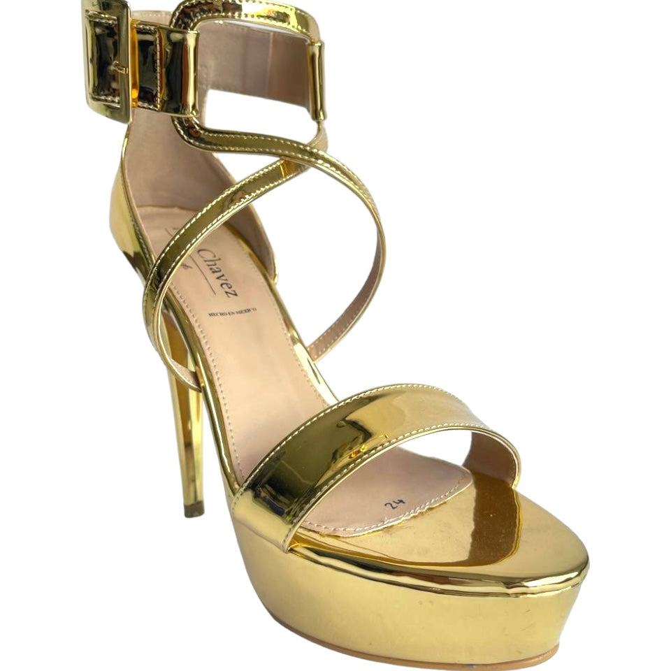 Nathalie cross bracelet stiletto sandal