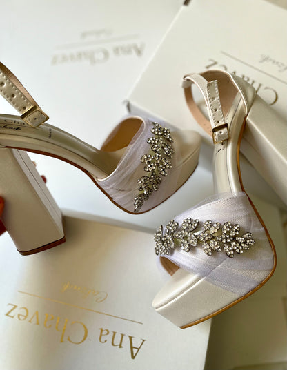 Zapatilla de novia Nefertari