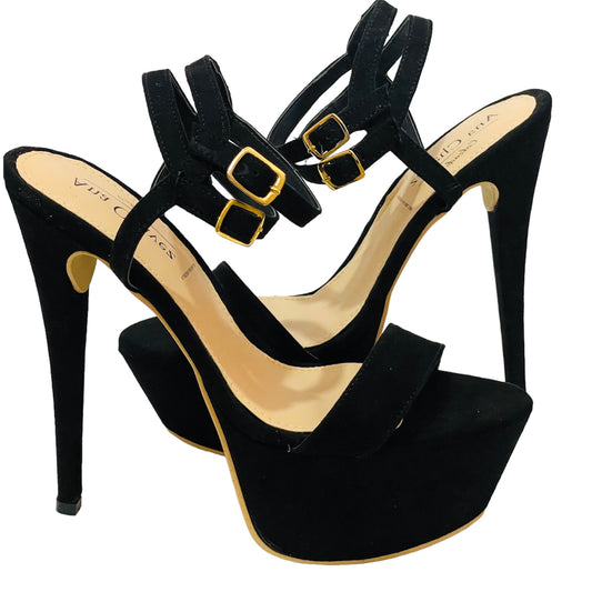 Platform high heel sandal