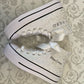 White tennis shoes with platform for wedding