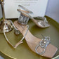 Vivian silver bow sandal