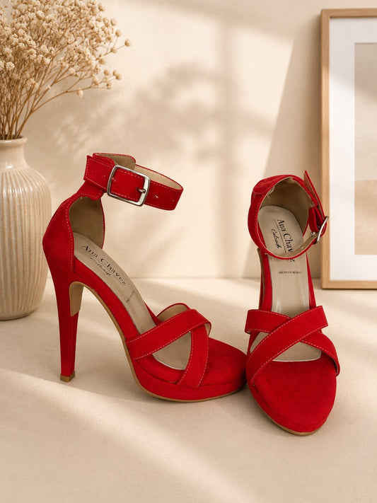 Zapatilla #22 rojo durazno