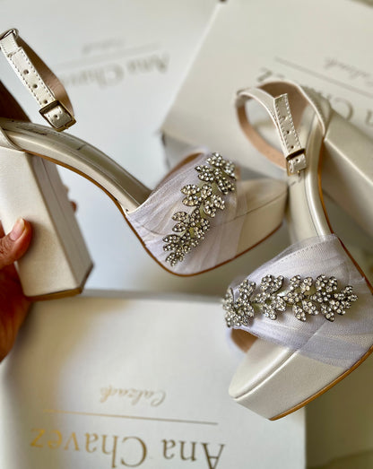 Zapatilla de novia Nefertari