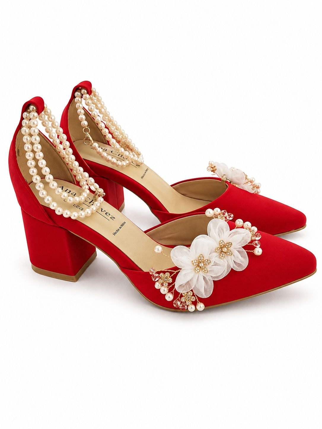 Zapatilla rojo durazno  talla 23 (copia)