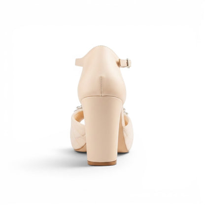 Zapatilla Norway | Plataforma de novia con cristales